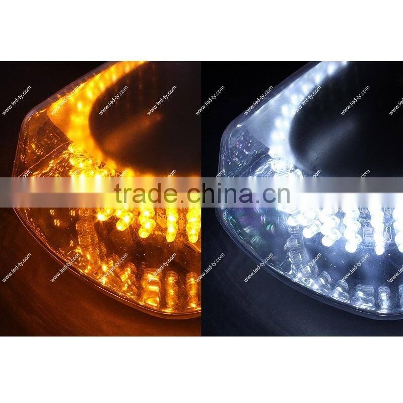 High-Intensity 336 LED Strobe Amber Emergency Warning Mini Strobe Light Bar with Magnetic Base