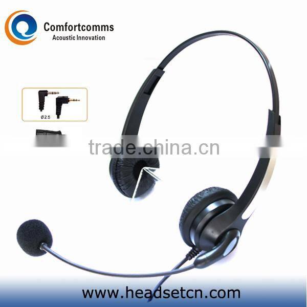 New design monaural call center 2.5mm jack telephone headset with noise cancelling microphone HSM-900NPQDJ2.5