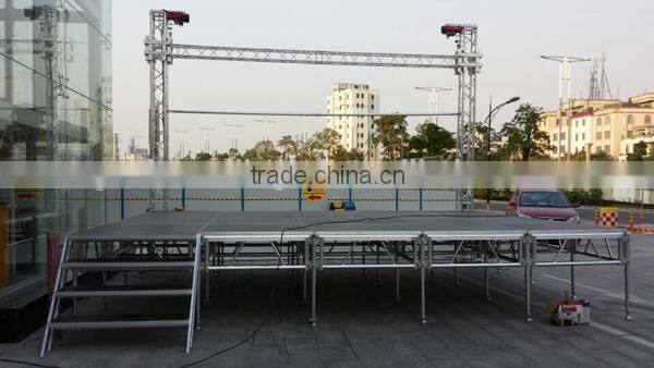 Outdoor & indoor Events Aluminum Stage with adjustable legs