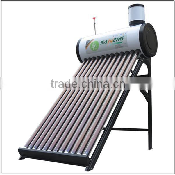 Compact Non-pressured Solar Water Heater with Assistant Tank