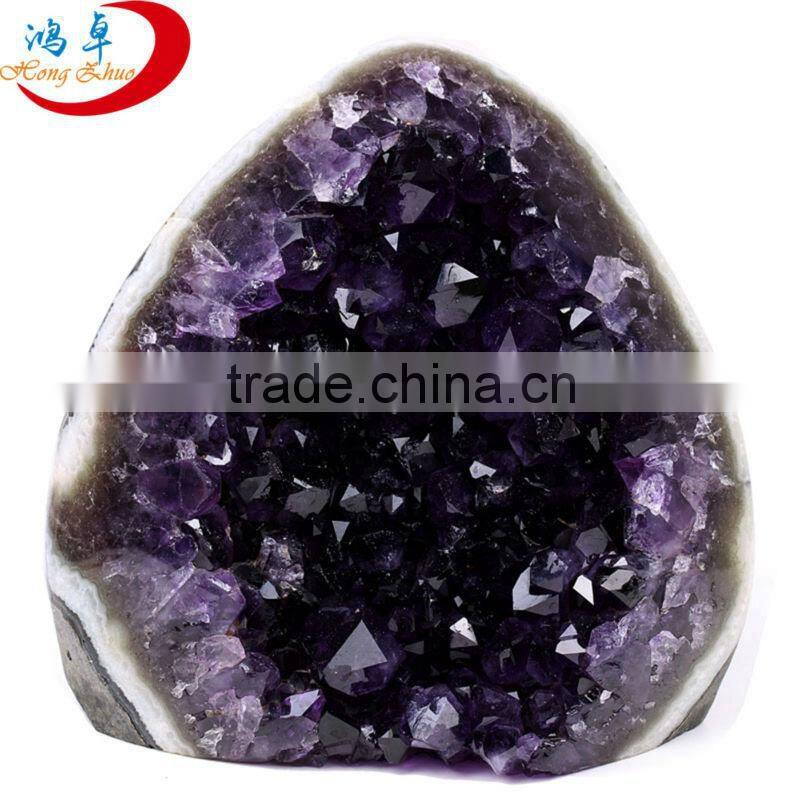 Wholesale Amethyst Geode Natural Quartz Crystal Purple Geode