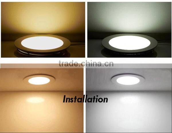high efficiency round led panel light 8w