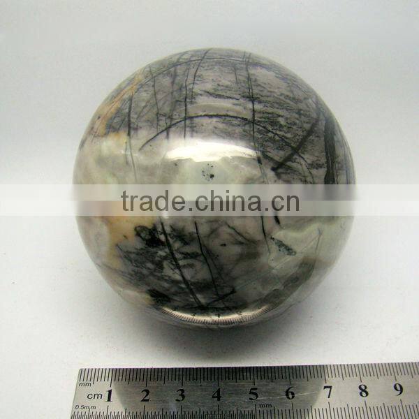 80mm picasso jasper fengshui sphere from china factory