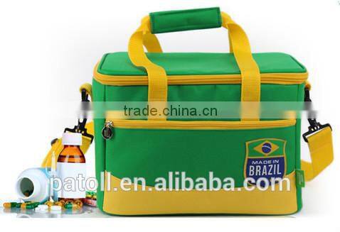 Factory Customized lunch tote bag,jute lunch bag and lunch cooler bag with drink holder