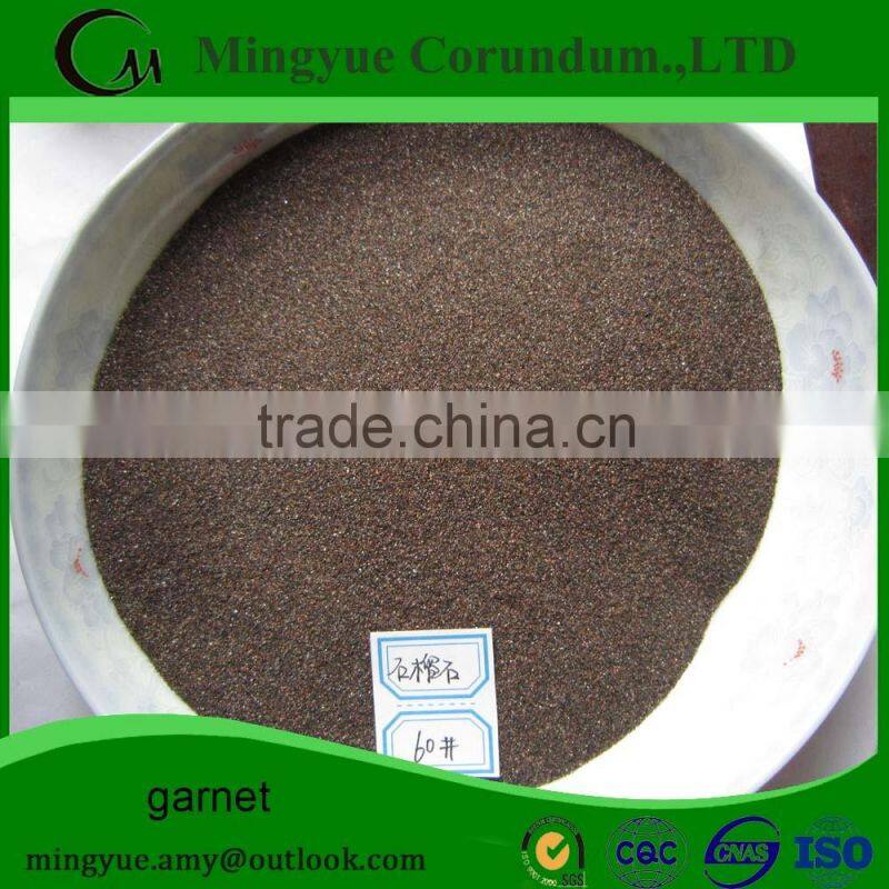 garnet sand blasting 30/60 garnet abrasive grit 80 grit garnet sand