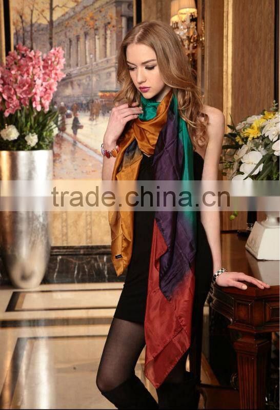 Digital printed silk scarves034