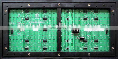 P10 outdoor monochrome red text info led display sign