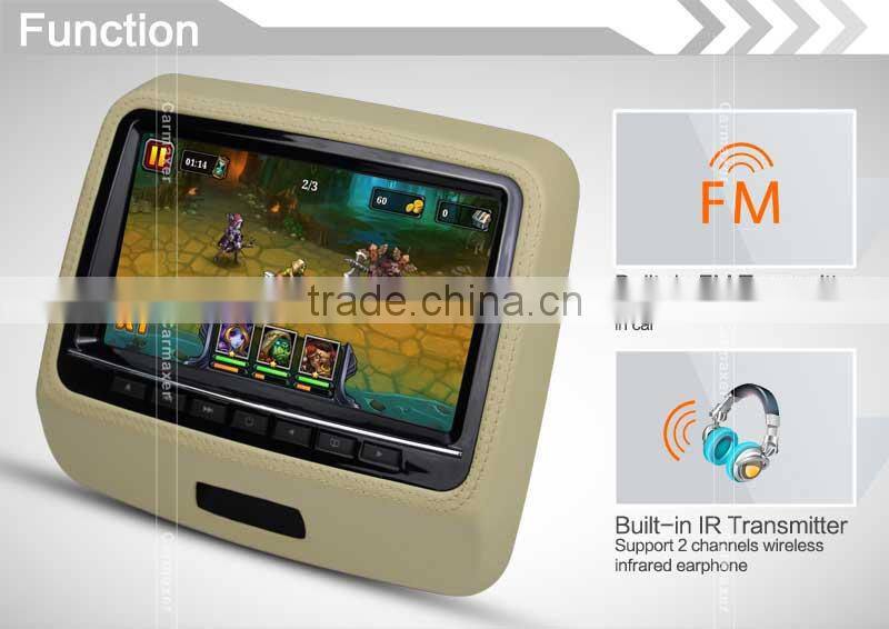 2015 new style 9inch active headrest dvd player