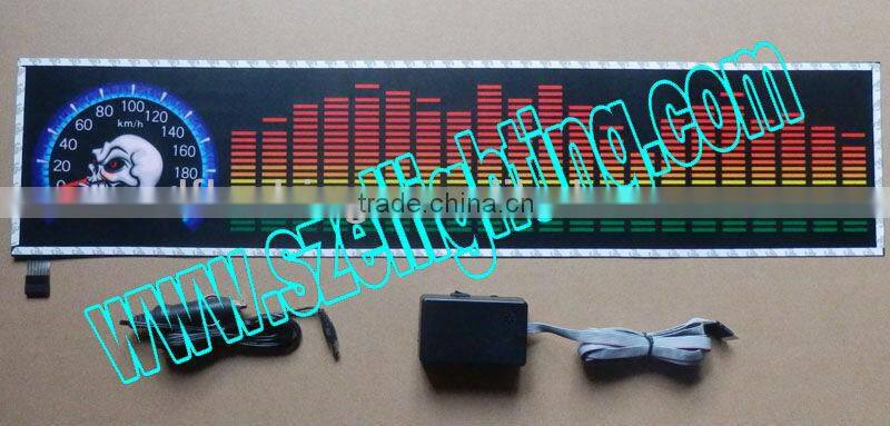 customized logo printed el car sticker,equalizer el car sticker