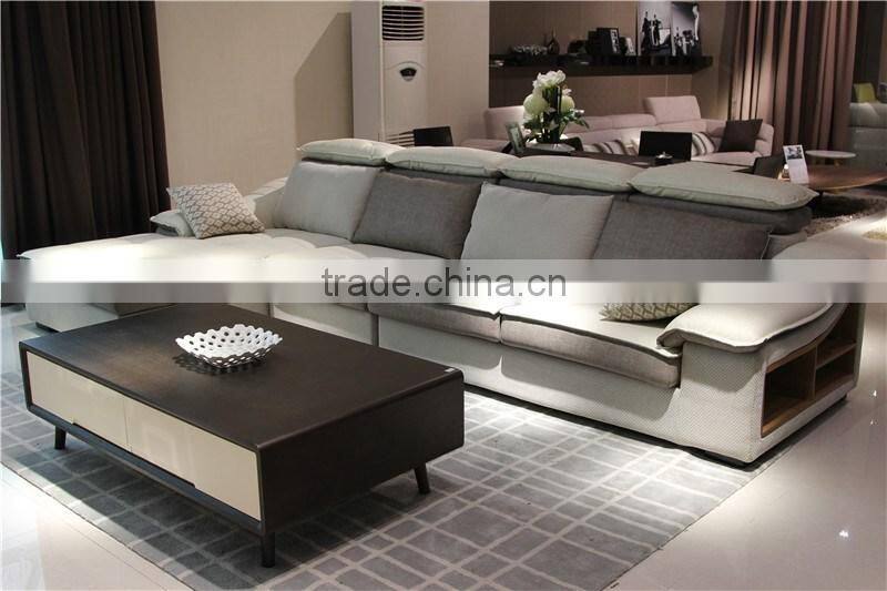 Grey fabric sofa set