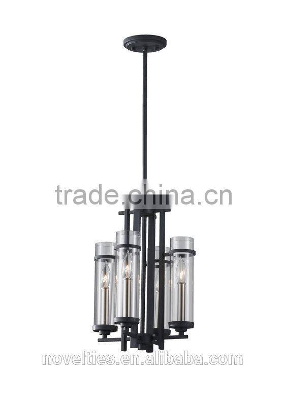 Excellent Crafts Chandelier Lighting Antique Candle Edison Lights and Hand Blown Sleek Sparkling Glass Surrounds