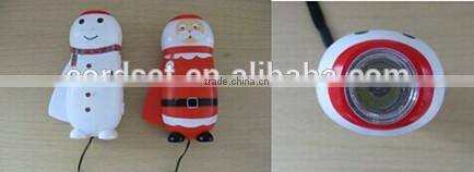 2PCS LED hand crank flashlight