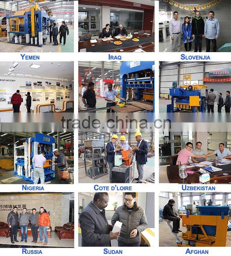 2015 trade assurance QT12-15 Top selling highly quality fully automatic Concrete block making product line