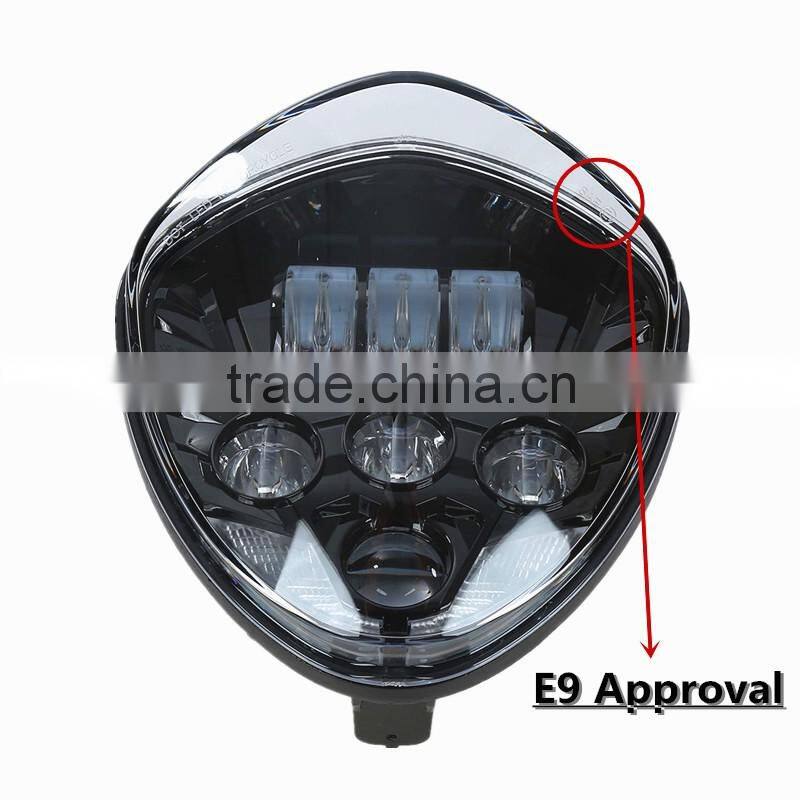 Newest high quality LED Motorcycle Projector Headlight Led headlamp For Victory Gross Country/Roads (11-Up)/Vision Tour(12-Up)