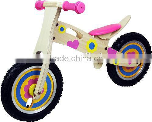 Hot design ride on children wooden balance bike with CE approval