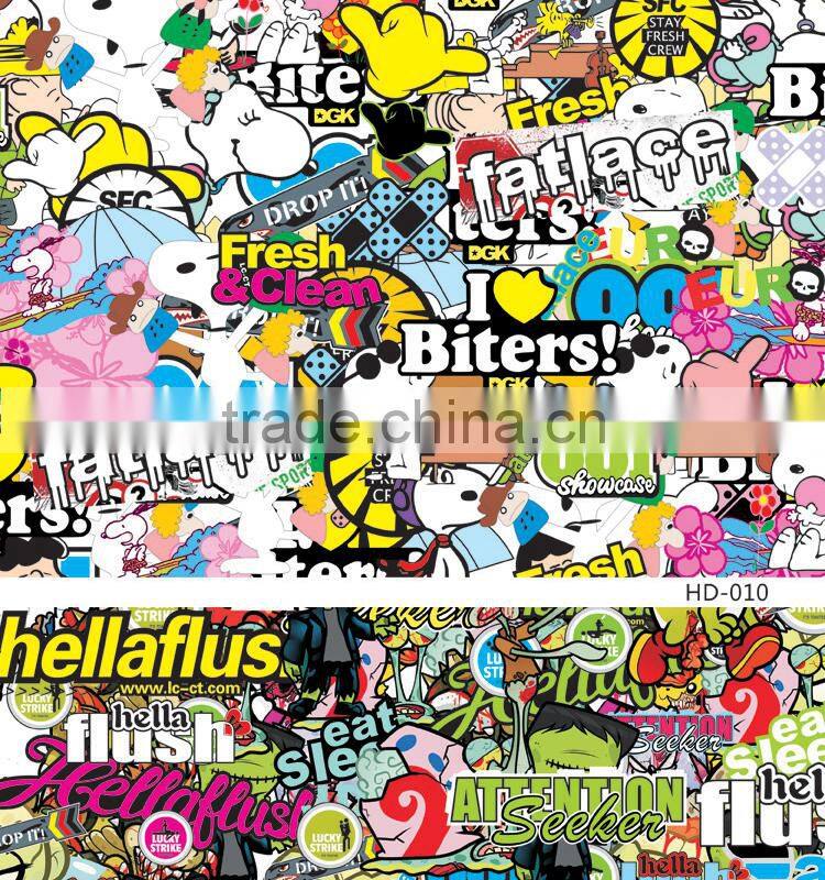 HD-011 CARLIKE Durable Bomb Stickers Decorative Vinyl Film