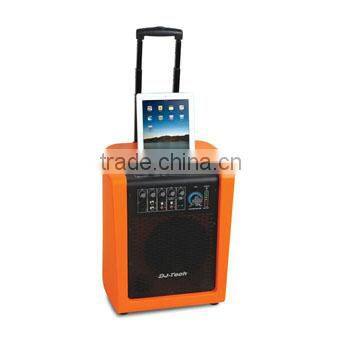 China manufacturer Bluetooth powerful amplifier Built-in rechargeable batteries Multifunction trolley outdoor lound speaker