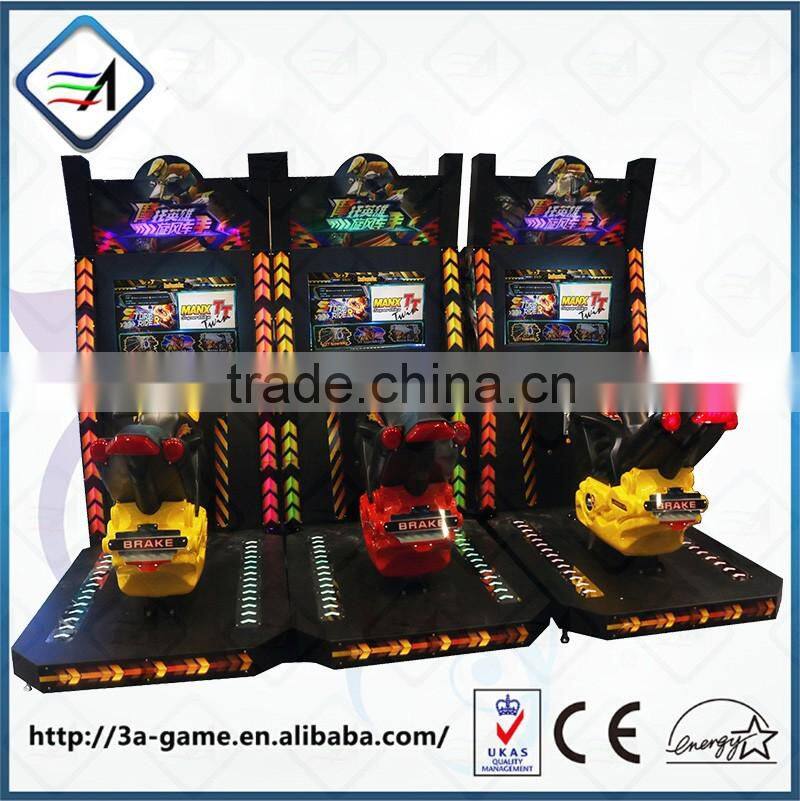 2016 New Coin Pusher Manx TT Attack Raid Motor Super Bike FF Motor 3 Mutli Simulator Arcade Games Car Racing Game Machine