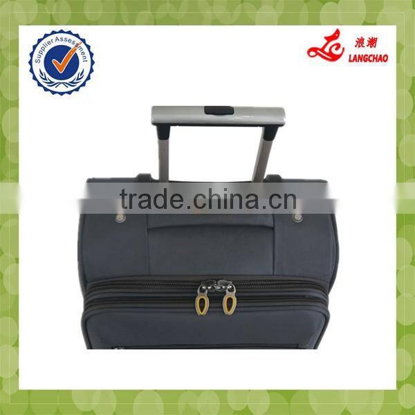 Durable 600D High Quality Real Push Trolley 4 Wheels Trolley Luggage Bag