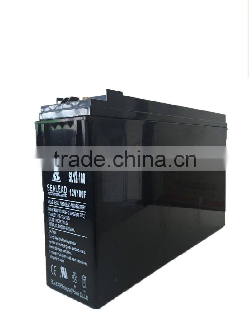 10v 180ah laptop front terminal for emergency lamp deep cycle battery