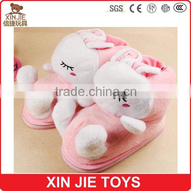 customize kids indoor plush slippers cute plush slippers chilren winter indoor slippers