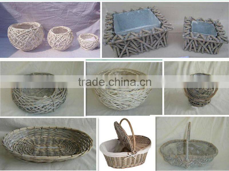 Cheap Factory Made Wicker Pet Basket For Bike Wicker Dog Bicyle Basket