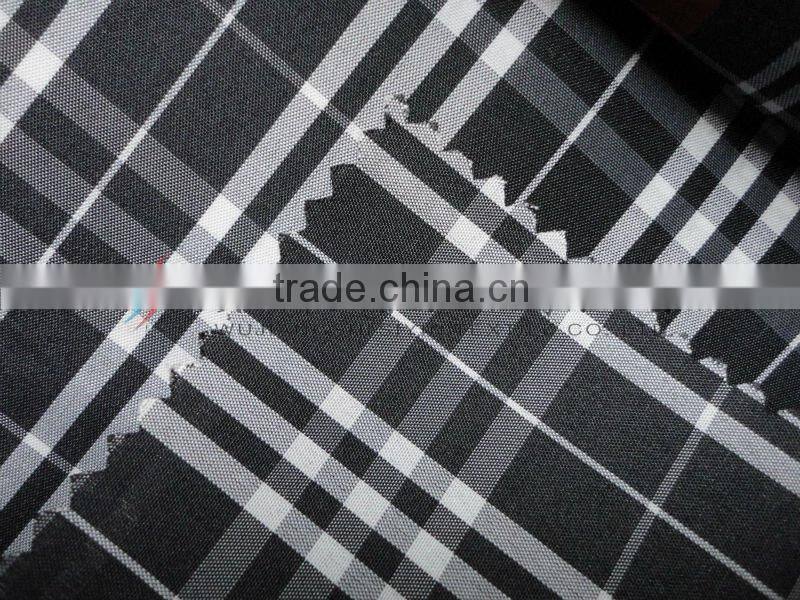 black and white check and plaid yarn dyed fabric for shirt