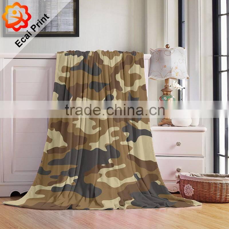 wholesale personalized comfortable heat transfer sublimated polar fleece blanket
