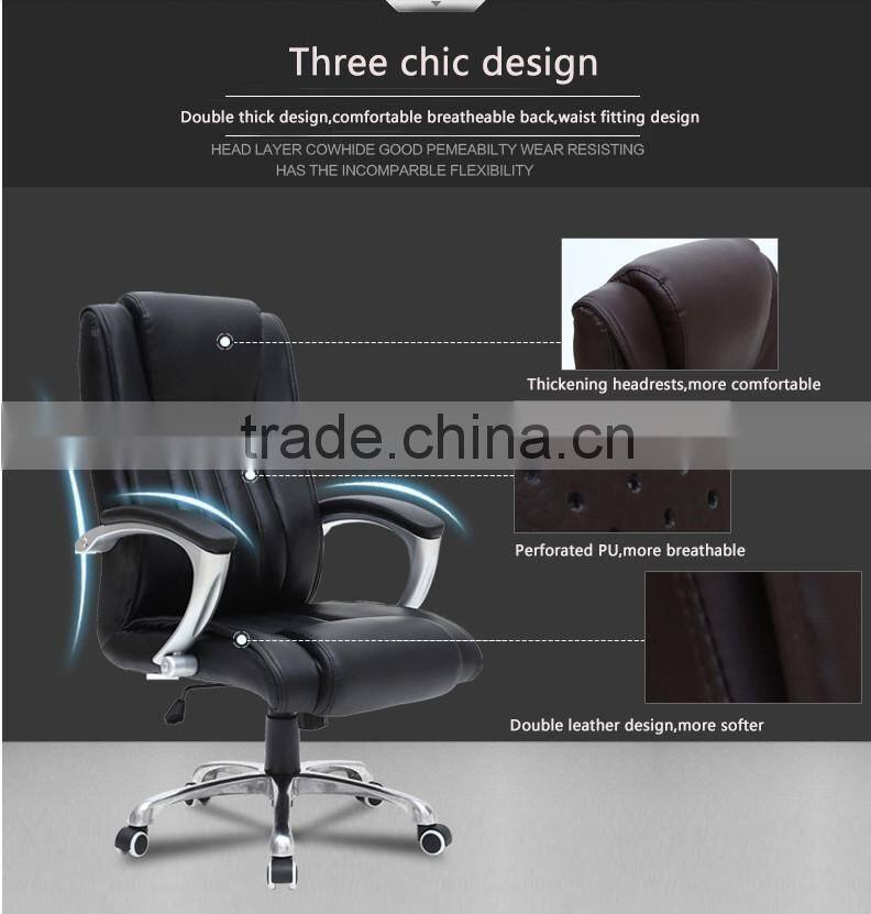 Cheap luxury furniture/black chair/genunie leather office chair