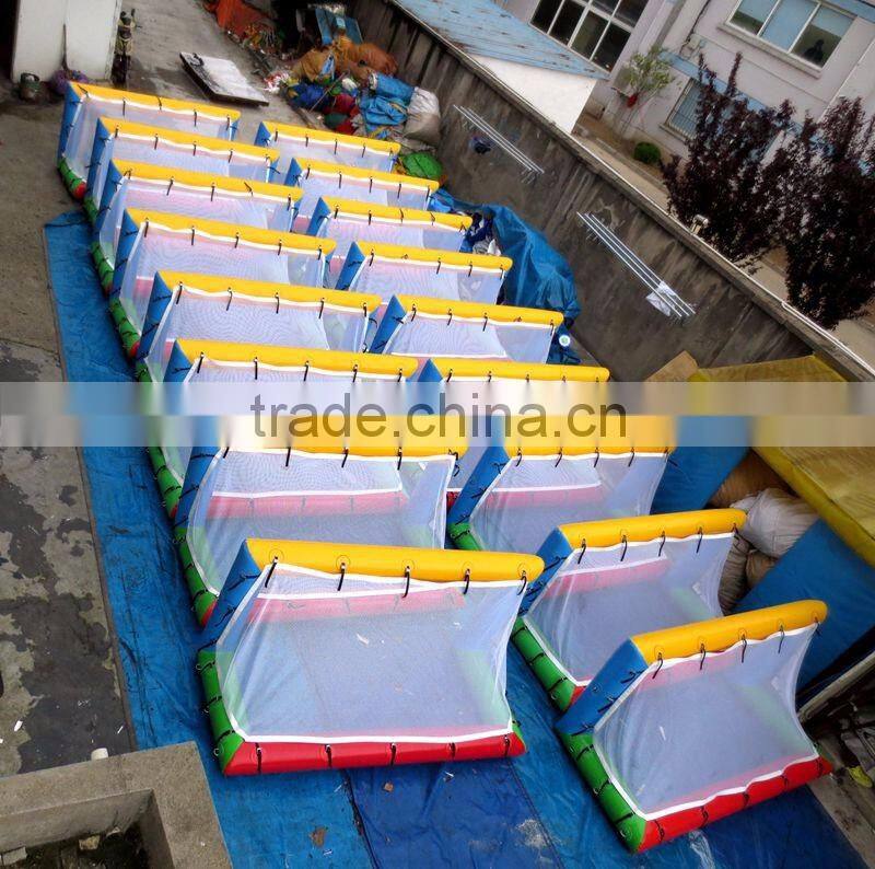 inflatable water goal/float basketball hoop for sports game