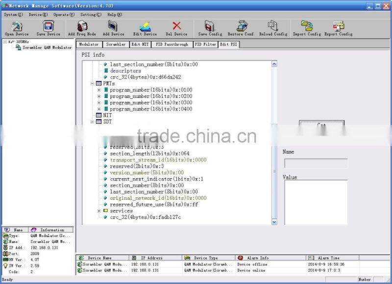 SC-3102 Scrambler Modulator (ASI in and DVB-C RF out)