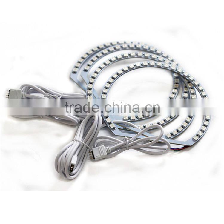 hot sale led car rgb color change led angel eye control rgb angel eye led color changing angel eyes headlightsfor BMW E46