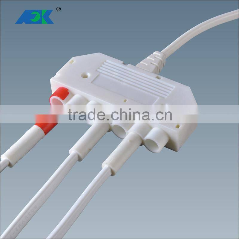 2015 new closet motion sensor hanging rod light 7.6mm 7 way connection box, distributor boxes