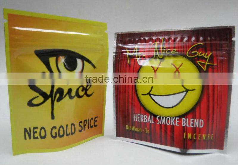 high quality free herbal incense sample bags for packaging