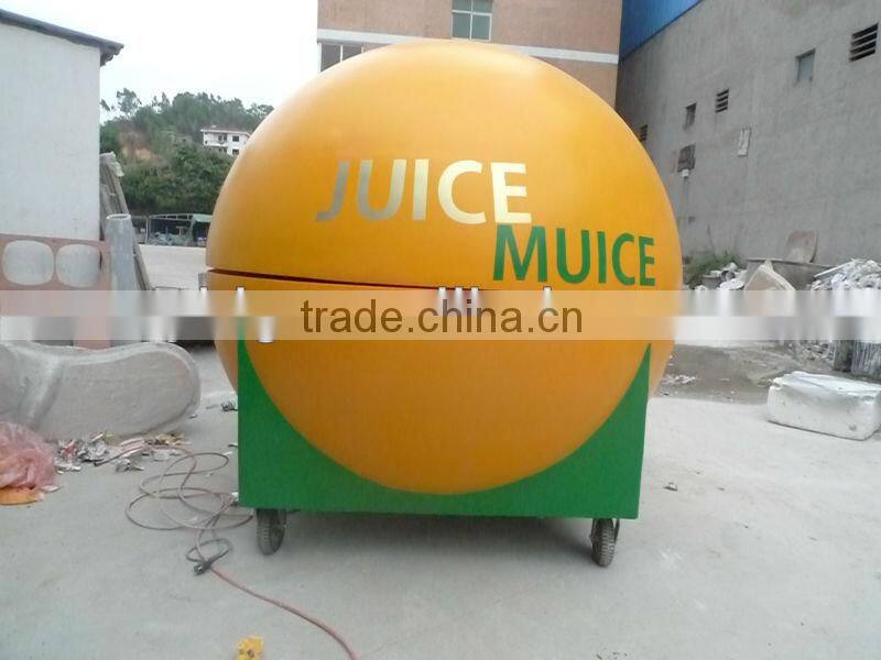2015 outdoor food cart, fibreglass kiosk made in China