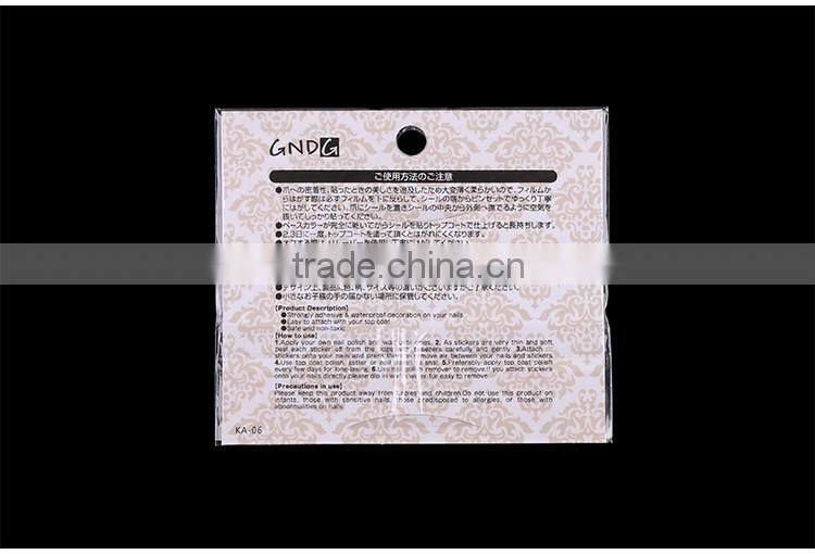 2016 Hot selling heart shape for 3D Nail art sticker wholesale