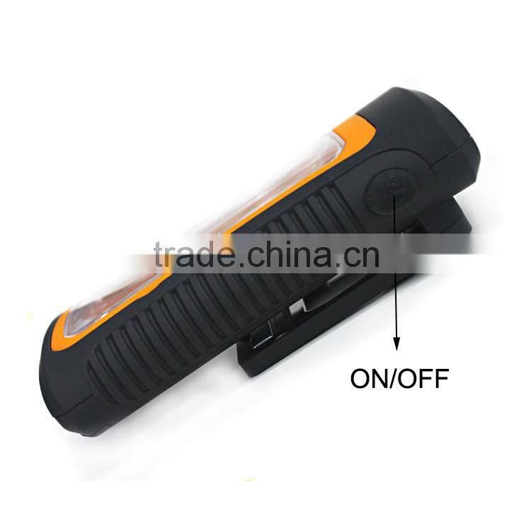 Asia Leader Products LED Magnetic Work Light COB Stand Hook Inspection Flashlight Hanging Light