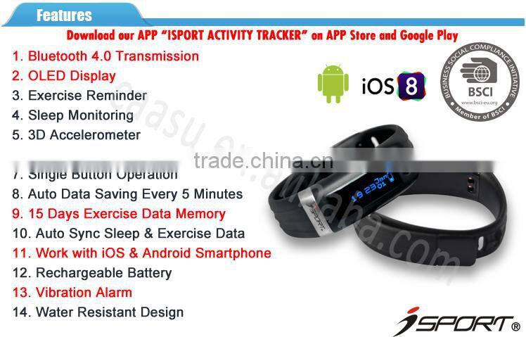 China factory OEM/ODM bluetooth smart bands bluetooth band for smartphones