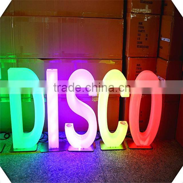 commercial led advertising letter signs, 16 colors changing letter light