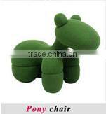 White Rotate the cowhide glass FRP chair