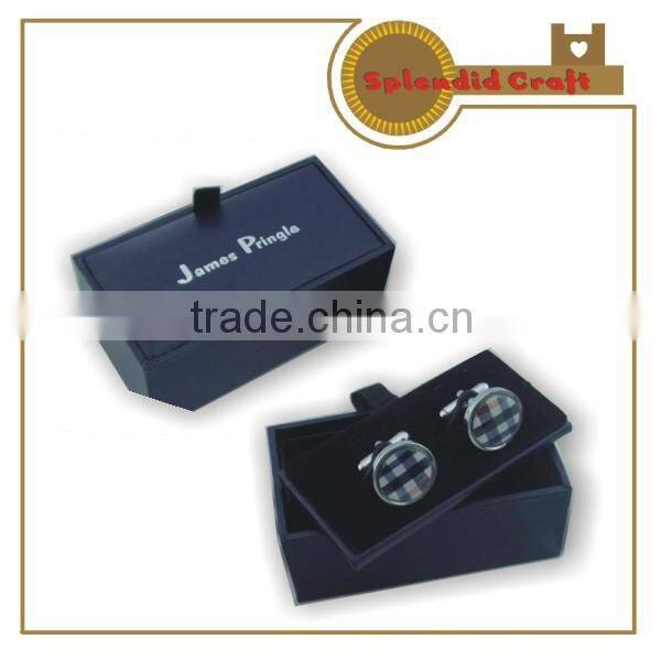 black velvet cufflink box