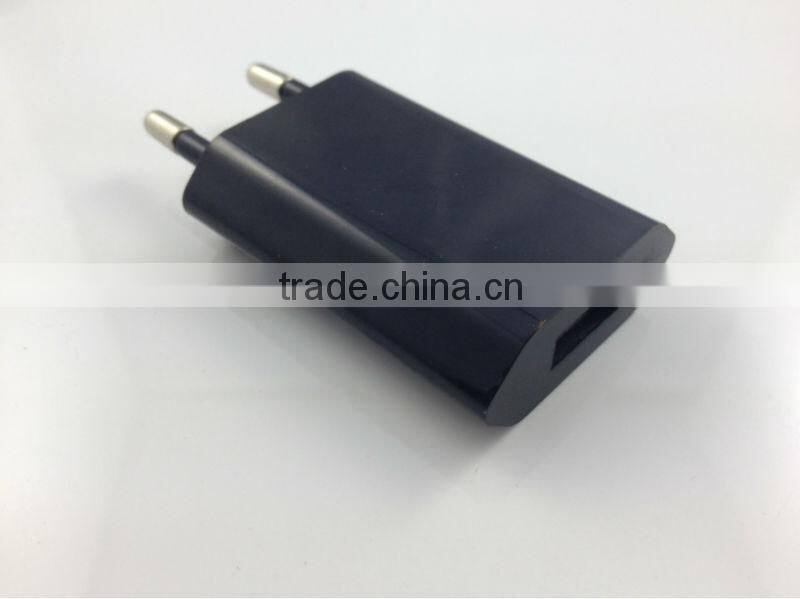 EU USB Power Adapter 5V 1A for iphone and mobile phone
