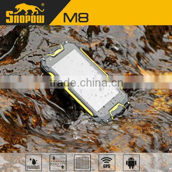 IP68 walkie talkie waterproof snopow M8 dual cpu 4 sim card mobile phone