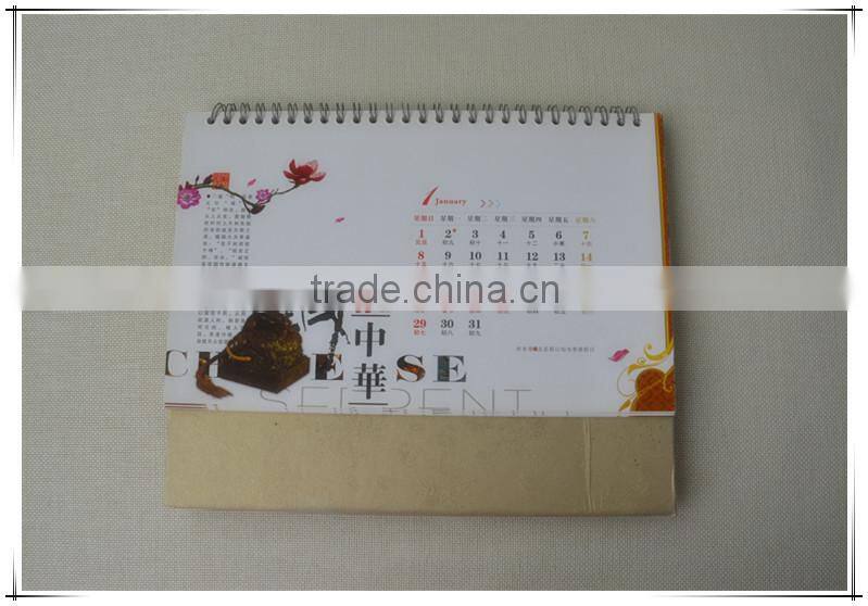 Custom Printing Calendars Standing Desk Flip Calendars With Wire O Binding