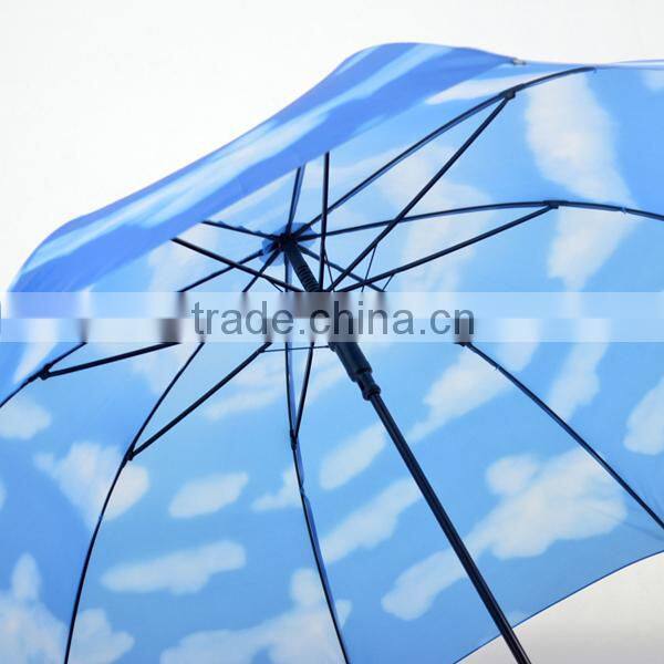 23" Blue Sky and Cloud Printing Umbrella, Offset Printing Umbrella