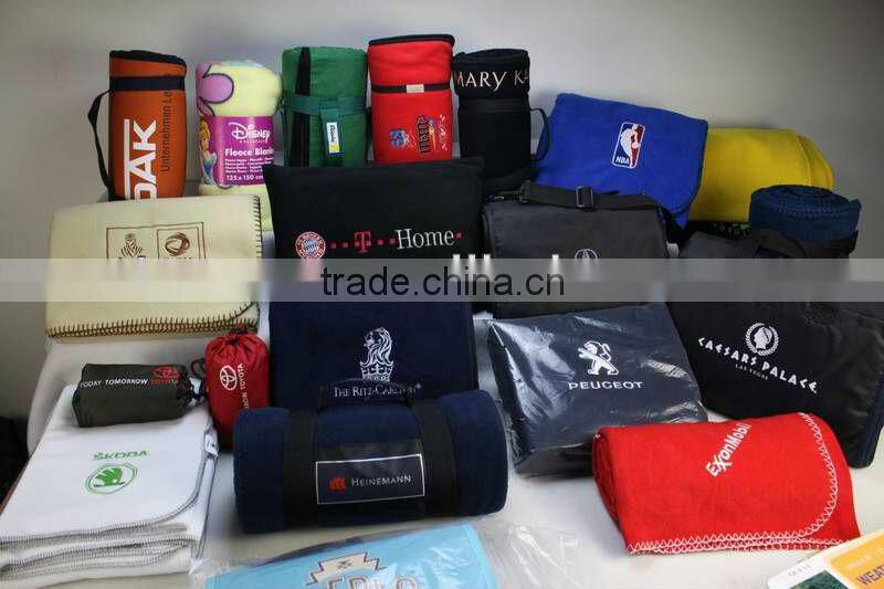 Travel blanket in a zip bag