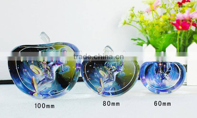 Constellation design crystal apple decoration