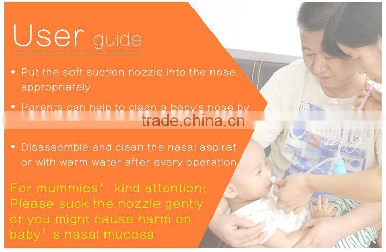 Newest soft silicone nasal aspirator for baby nasal aspirator
