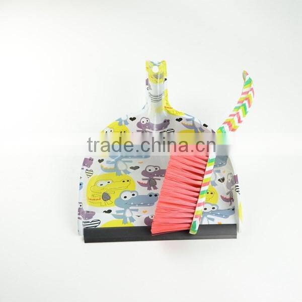 new design high quality broom and dustpan set for table with rubber