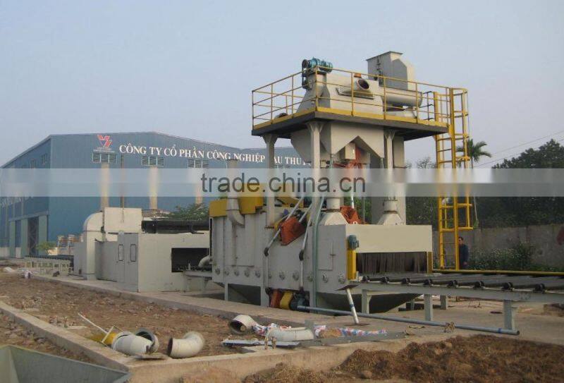 Roller Conveyor Plate/Sheet Rust Sandblast Removal Equipment